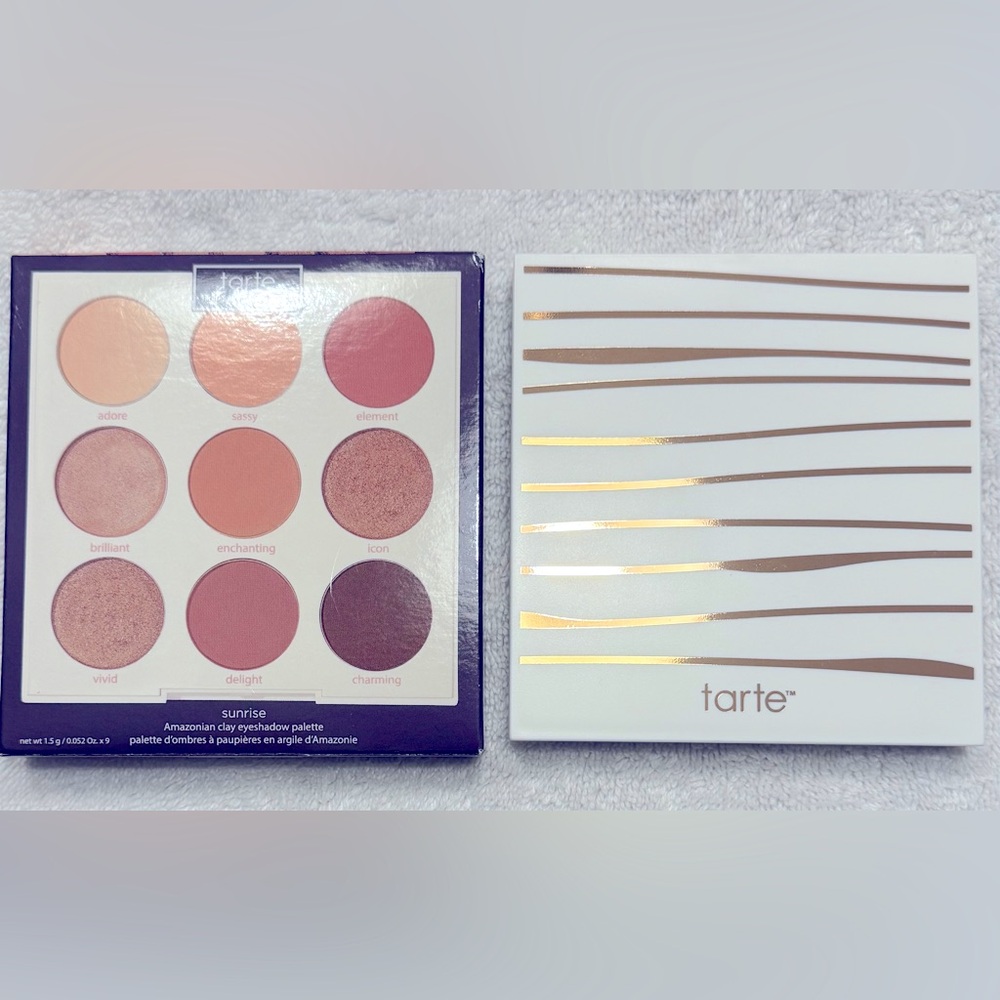 TARTE Sunrise Amazonian Clay Eyeshadow Palette 1.5g X 9 BRAND NEW IN BOX - Picture 4 of 7